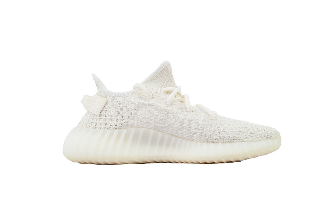 Adidas Yeezy Boost 350 V2 Bone Triple White Knit Sneakers HQ6316 