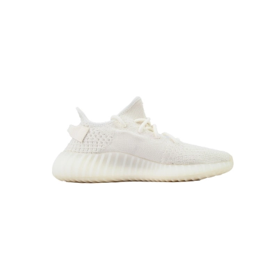 Adidas Yeezy Boost 350 V2 Bone Triple White Knit Sneakers HQ6316  02