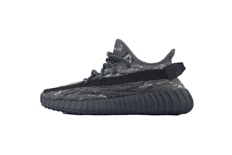 Adidas Yeezy Boost 350 V2 Dark Grey Black Camouflage Knit Sneakers Unisex Casual Shoes ID4811 
