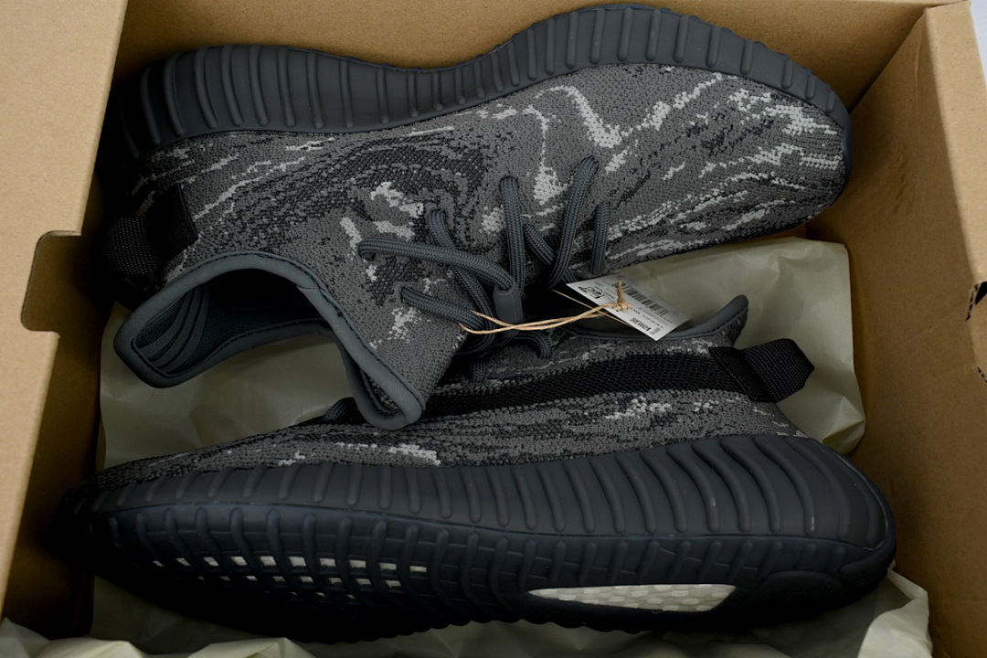 Adidas Yeezy Boost 350 V2 Dark Grey Black Camouflage Knit Sneakers Unisex Casual Shoes ID4811 