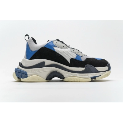 Balenciaga Triple S Black Grey Blue W06E2 7080  02
