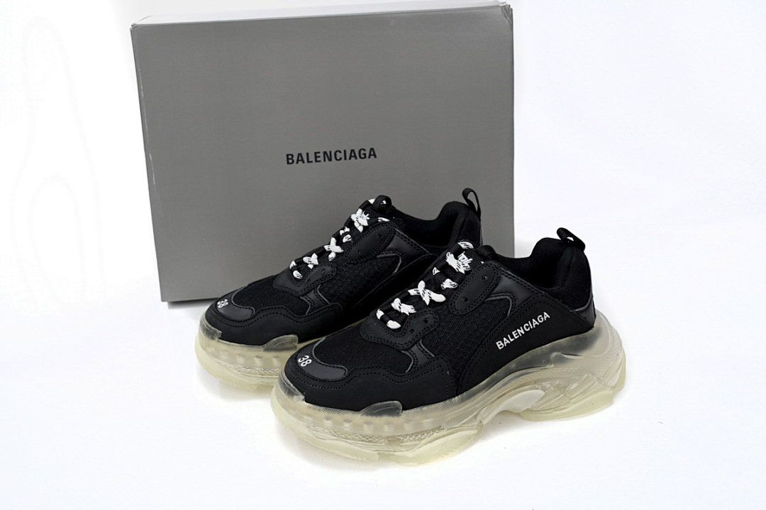 W0901 0823 Balenciaga Triple S Black Crystal