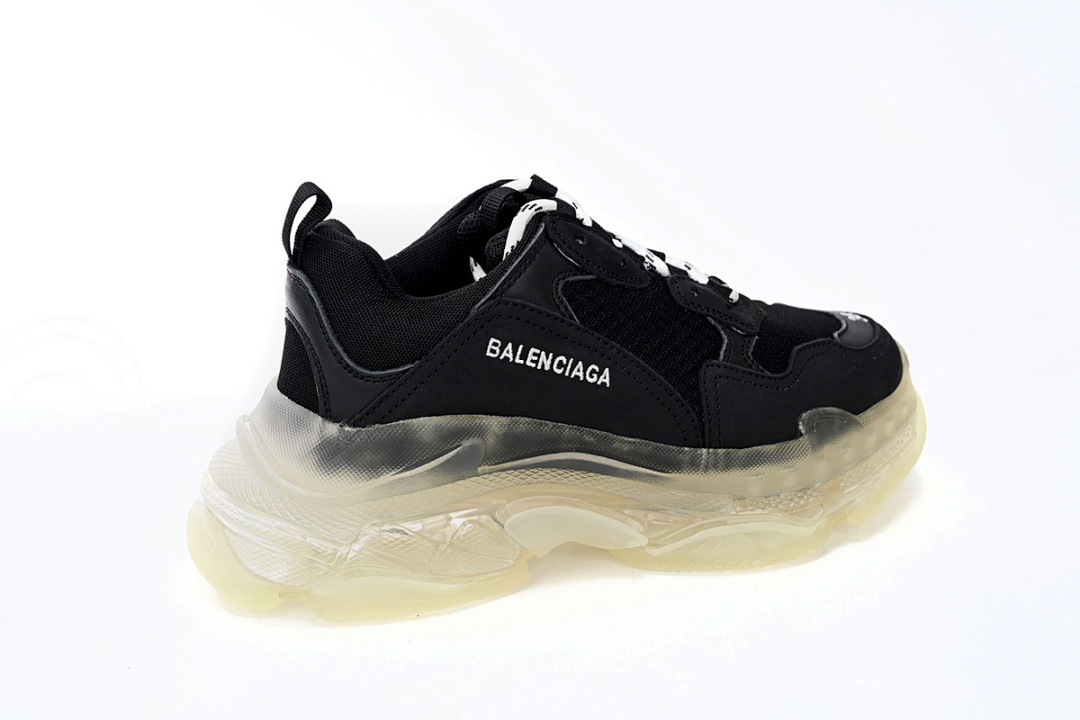 W0901 0823 Balenciaga Triple S Black Crystal