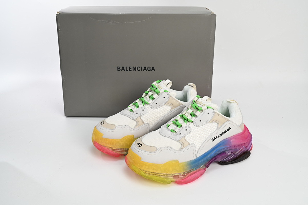 W09E1 1895 Balenciaga Triple S Rainbow