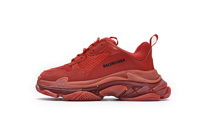 W09O1 6500 Balenciaga Triple S Dark Red