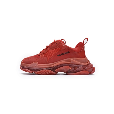 W09O1 6500 Balenciaga Triple S Dark Red 01