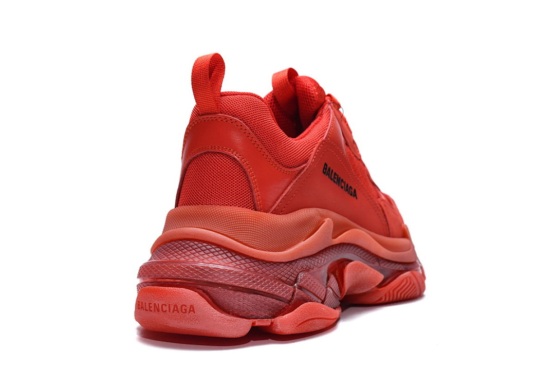 W09O1 6500 Balenciaga Triple S Dark Red