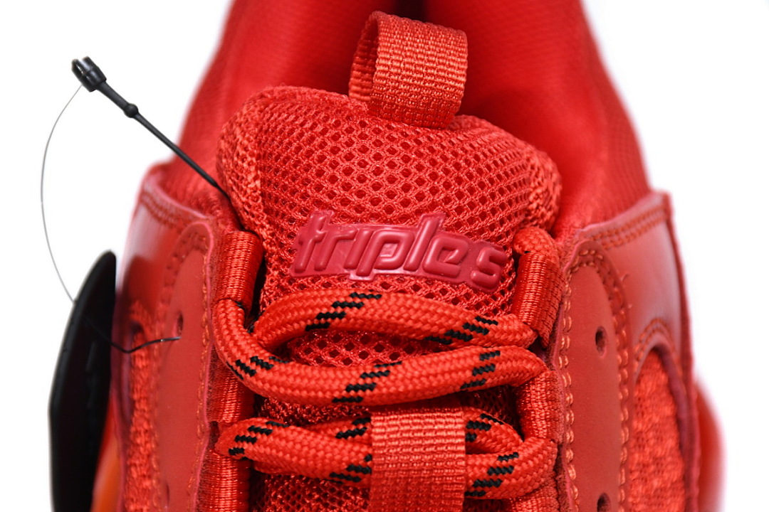 W09O1 6500 Balenciaga Triple S Dark Red