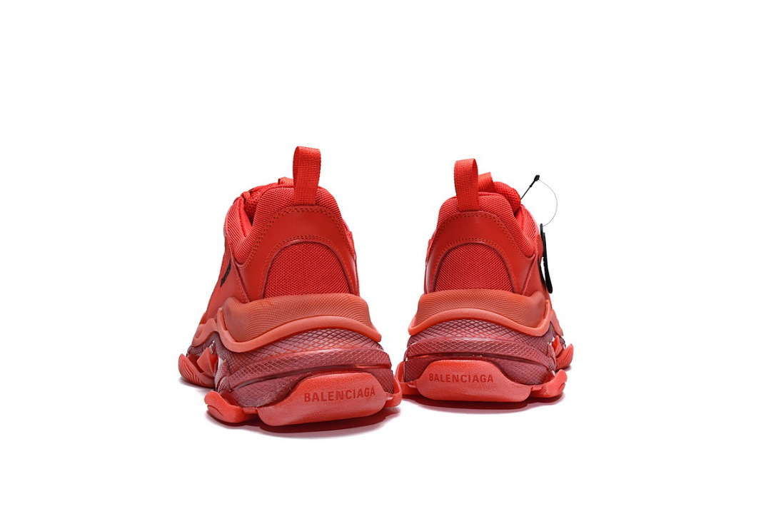 W09O1 6500 Balenciaga Triple S Dark Red