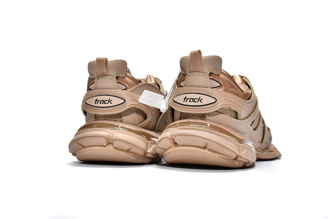 Zapatillas deportivas Balenciaga Track, color beige, marrón claro y negro, W1GB1 2154