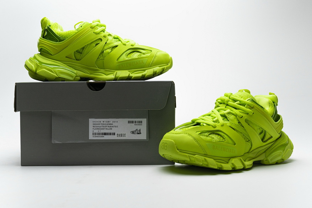 Zapatillas deportivas Balenciaga Track, amarillo fluorescente, W1GB7, 2014