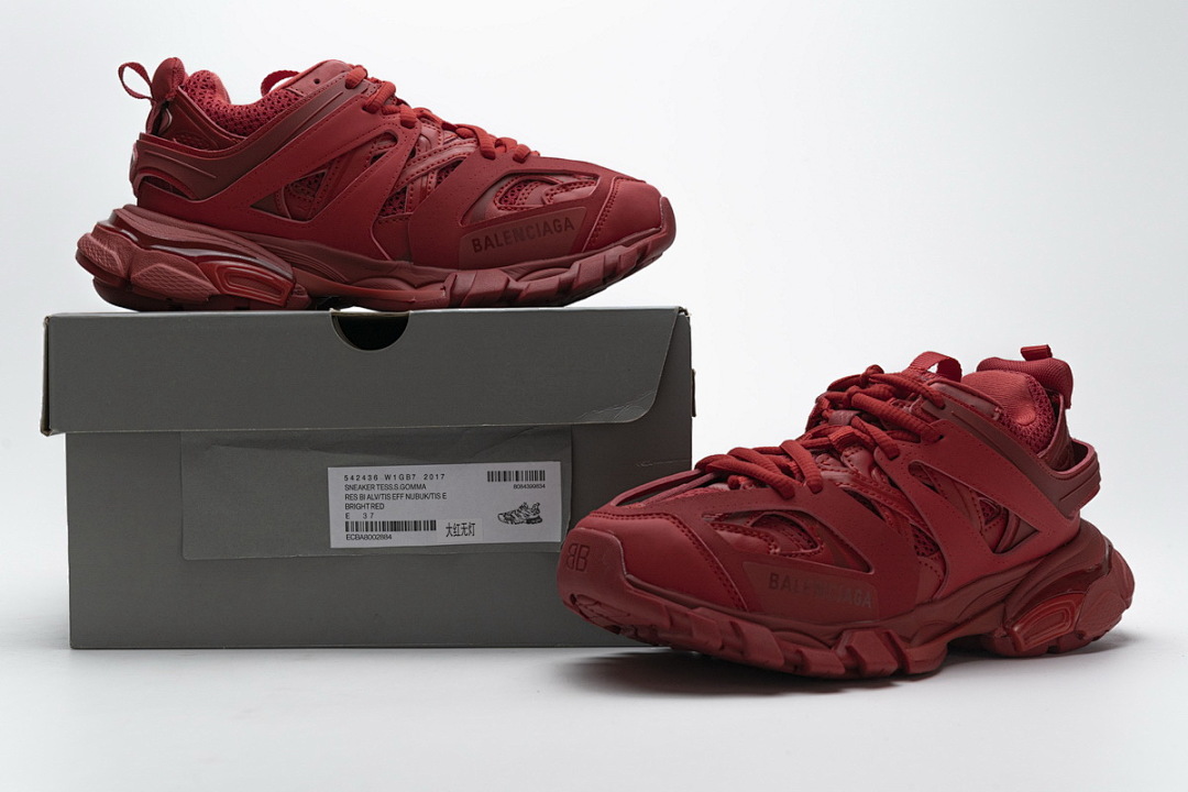 Baskets de sport Balenciaga « Track » rouges W1GB7 2017