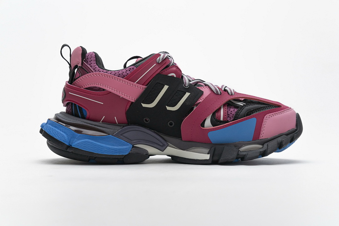 Balenciaga Track Open Negro, rojo violáceo y azul 542436 W1GB7 5482