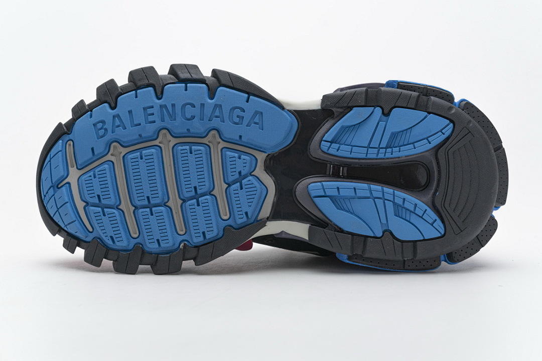 Balenciaga Track Open Negro, rojo violáceo y azul 542436 W1GB7 5482