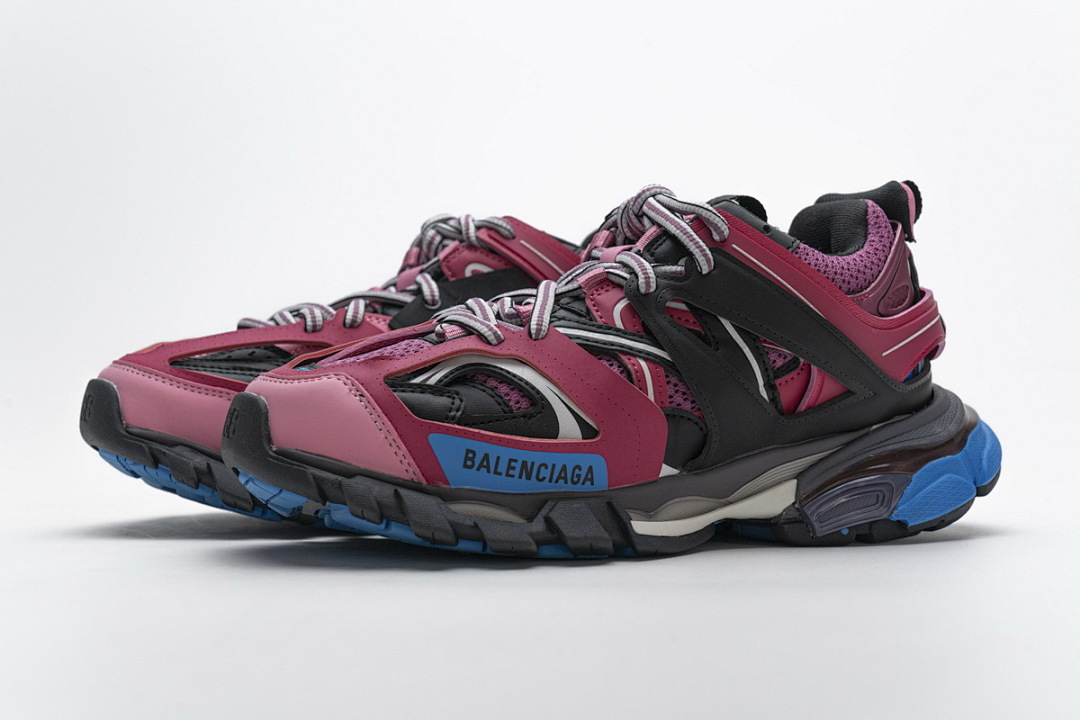 Balenciaga Track Open Negro, rojo violáceo y azul 542436 W1GB7 5482