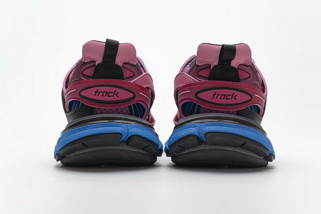 Balenciaga Track Open Negro, rojo violáceo y azul 542436 W1GB7 5482