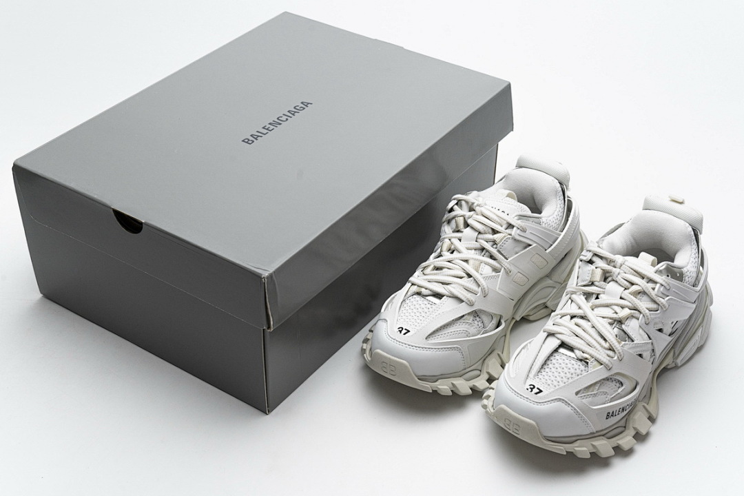 Zapatillas deportivas Balenciaga Track, blanco, gris y plateado, W1GB7 6509