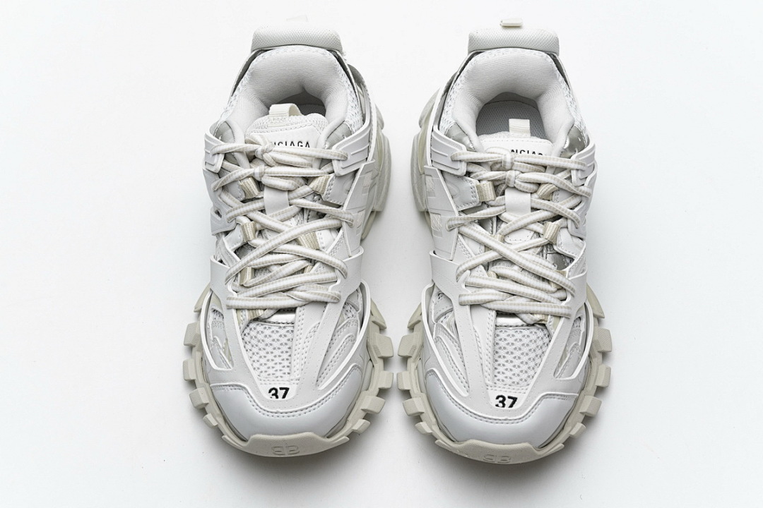 Zapatillas deportivas Balenciaga Track, blanco, gris y plateado, W1GB7 6509