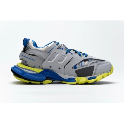 Zapatillas deportivas Balenciaga Track, gris, azul y amarillo fluorescente, W1GB9 6509 02