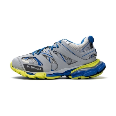 Zapatillas deportivas Balenciaga Track, gris, azul y amarillo fluorescente, W1GB9 6509 01
