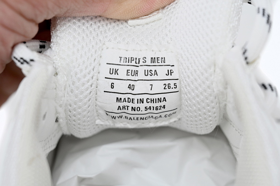 W1GN5 6312 Balenciaga Triple S White