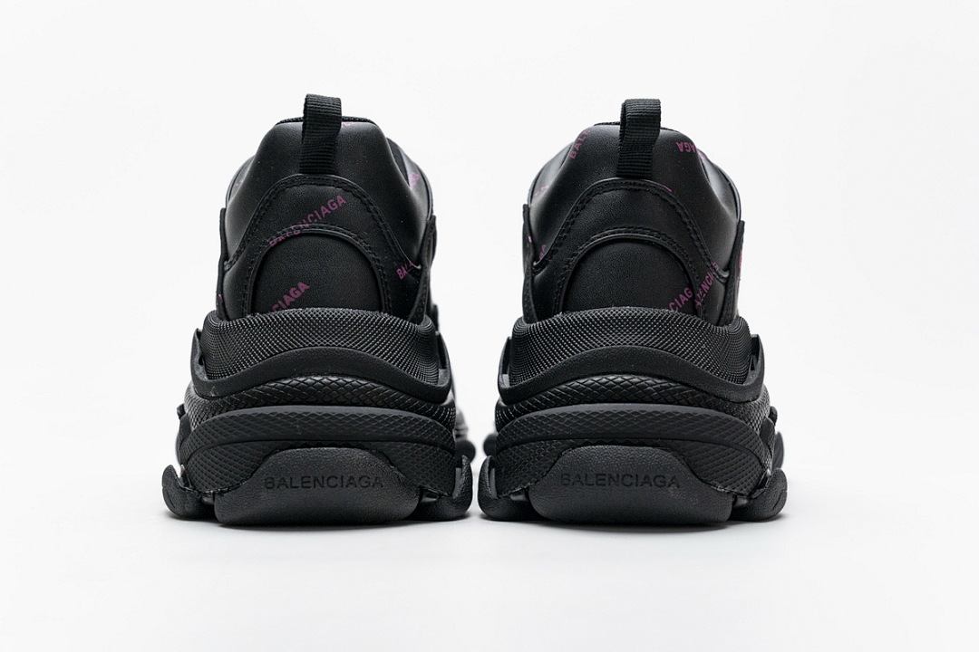  Balenciaga Triple S Letter Black Pink W2FA1 1022