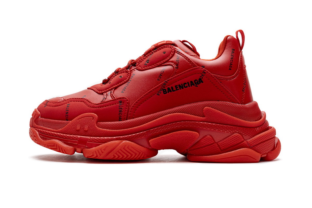 Balenciaga Triple S Letter Bright Red W2FA1 7632 