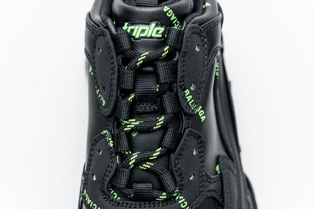 Balenciaga Triple S Letter Fluorescent Green W2FA1 7633 