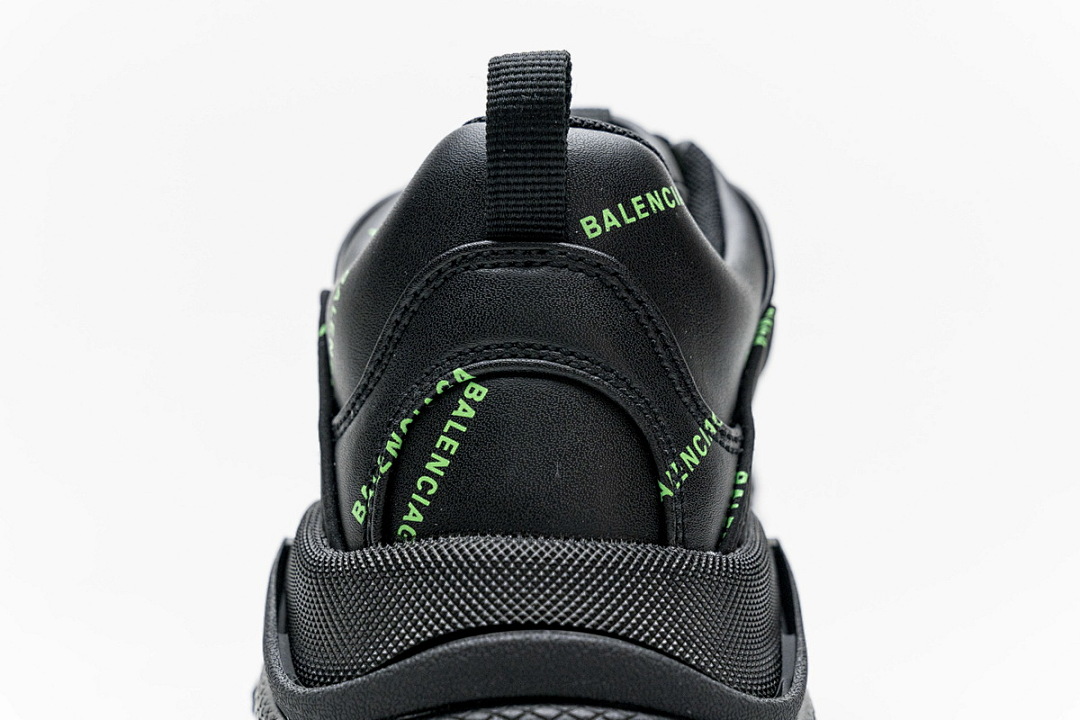 Balenciaga Triple S Letter Fluorescent Green W2FA1 7633 