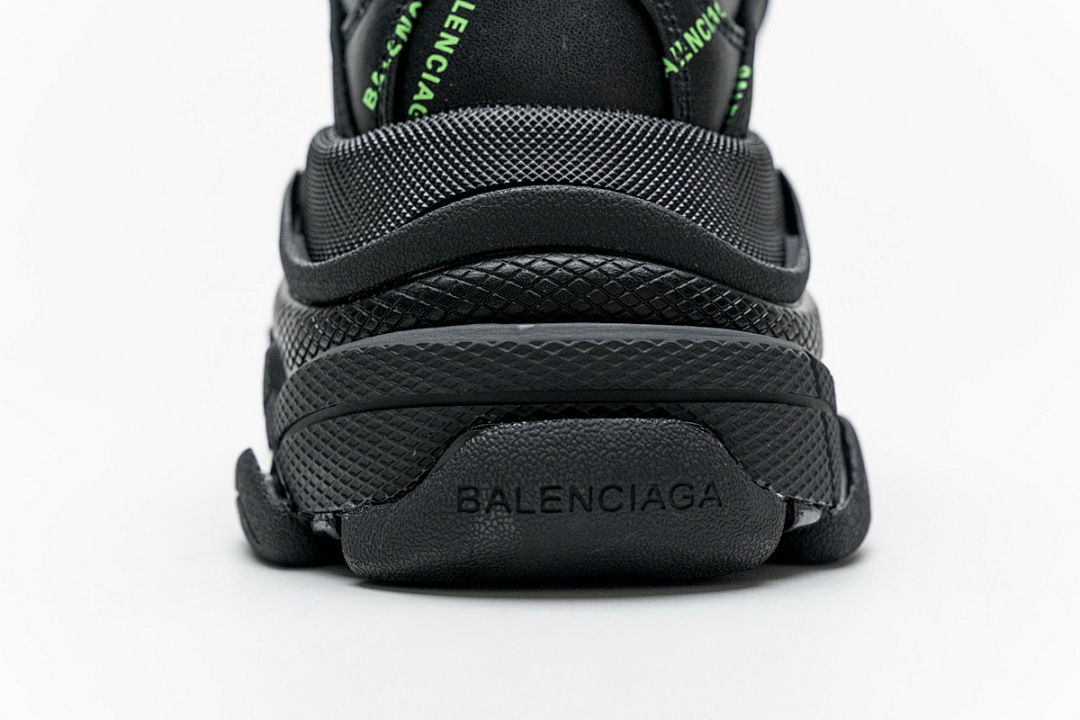 Balenciaga Triple S Letter Fluorescent Green W2FA1 7633 