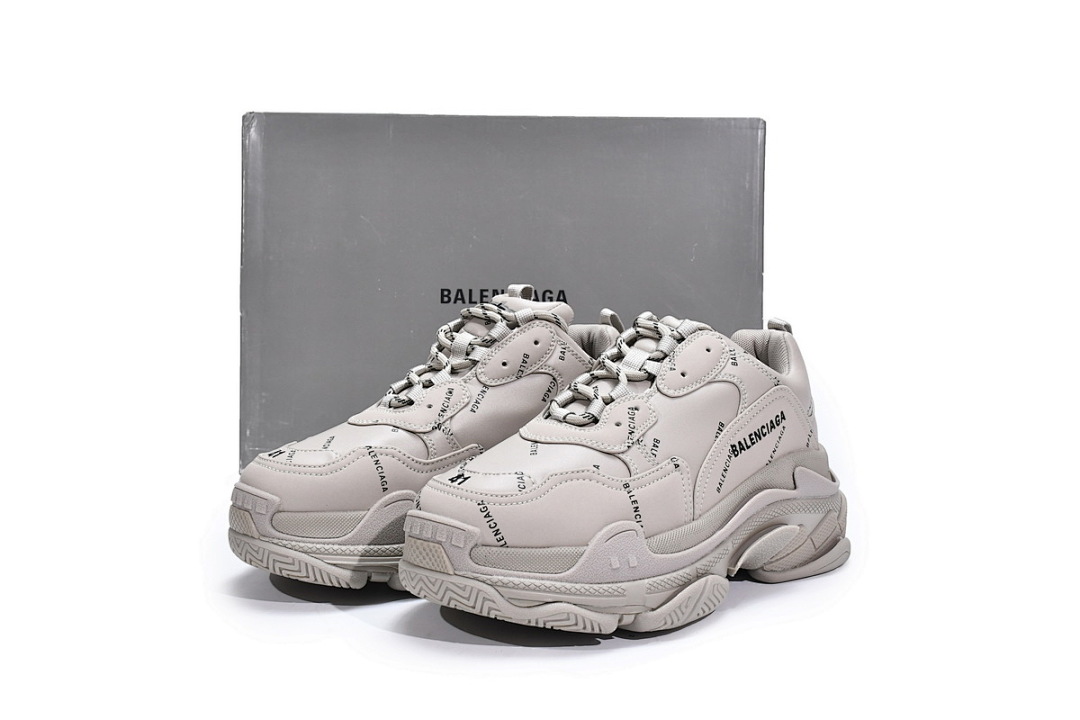 Balenciaga Triple S Letter Beige W2FA1 9710 