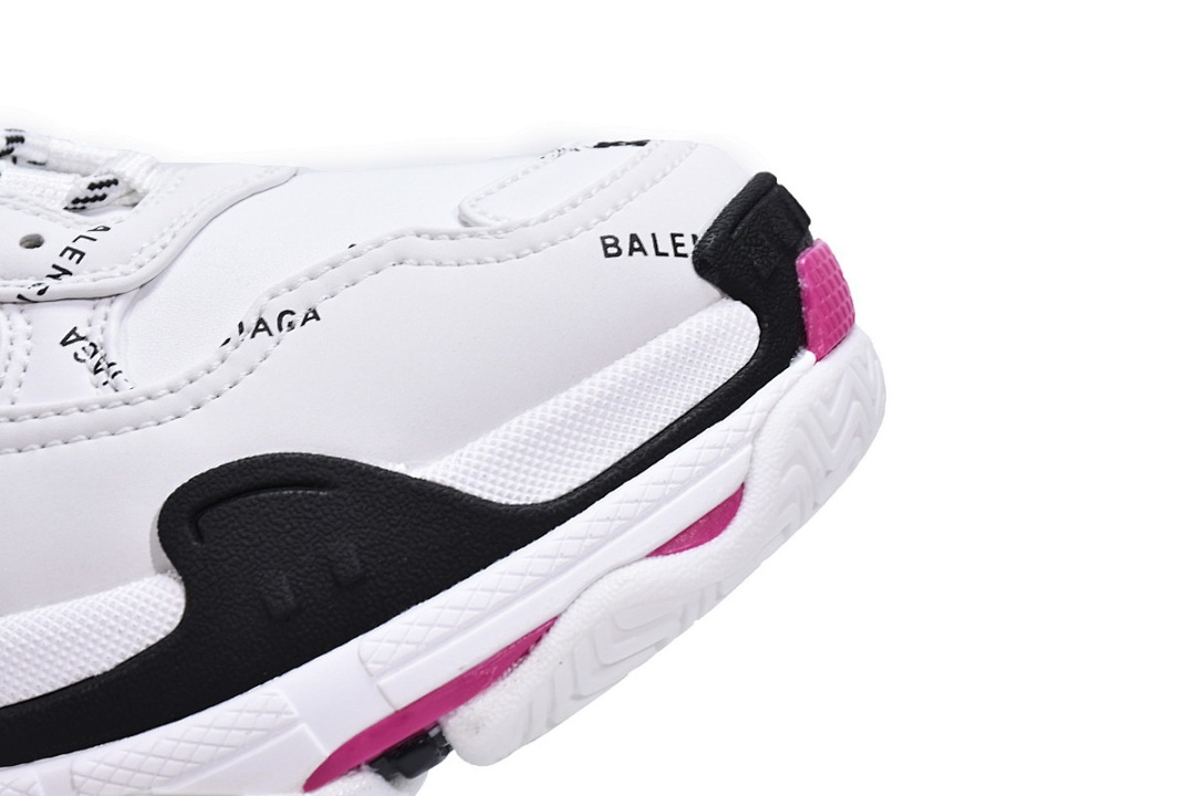  Balenciaga Triple S Letter White Rose Red W2FA4 9155 
