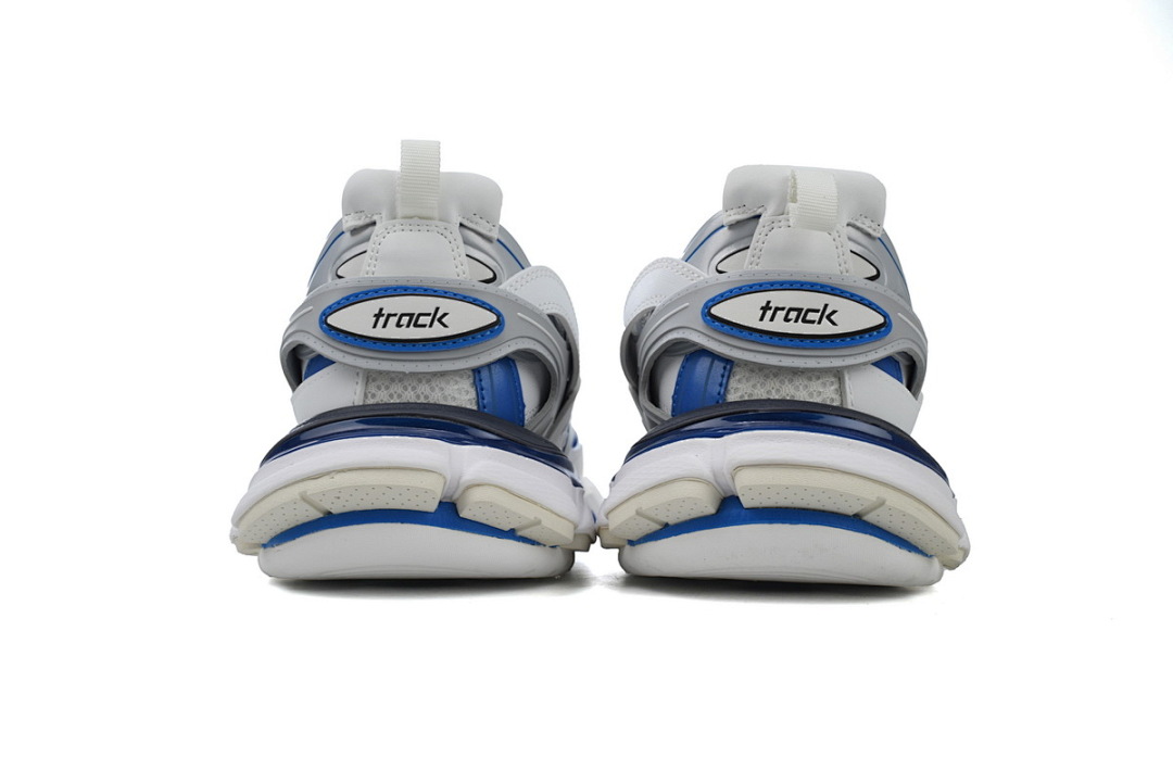 Baskets de sport Balenciaga blanches, grises et bleues W2FS9 9051