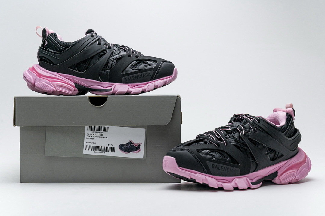 Balenciaga Track Open Negro Rosa W2LA1 4800