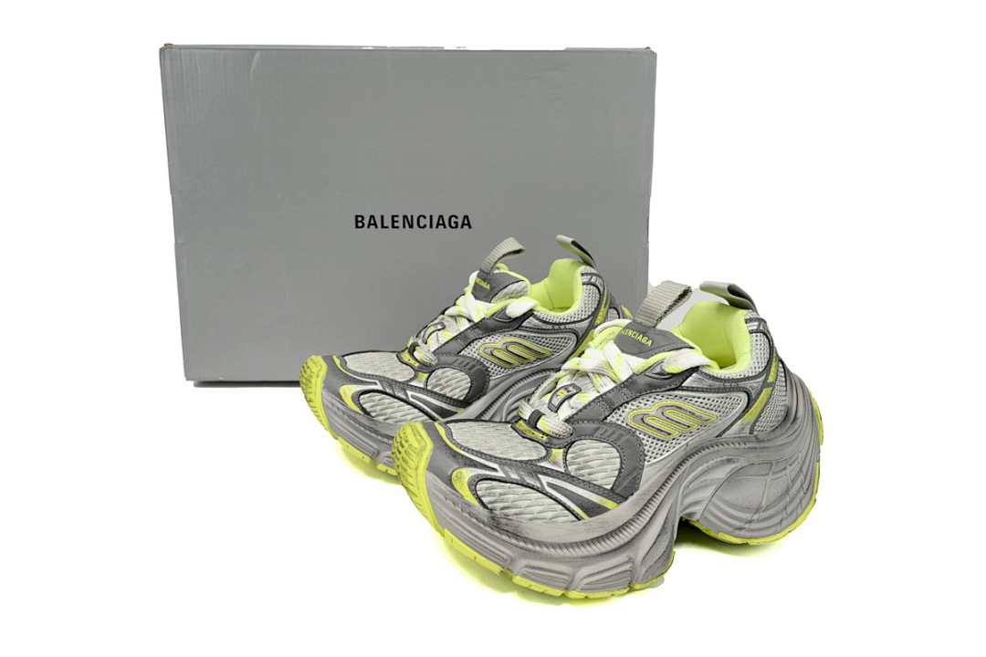 Balenciaga Cargo Sneaker Grey Lime Yellow Black W2MV2 9031