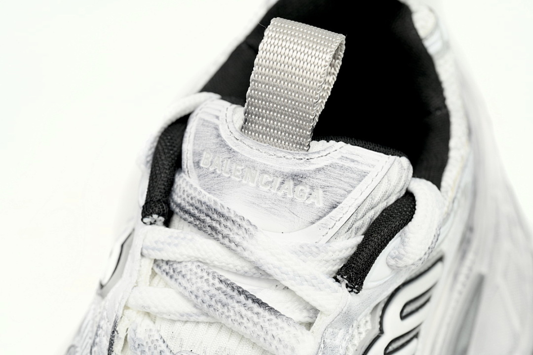 Balenciaga Cargo Sneaker White Black Silver W2MV2 9110