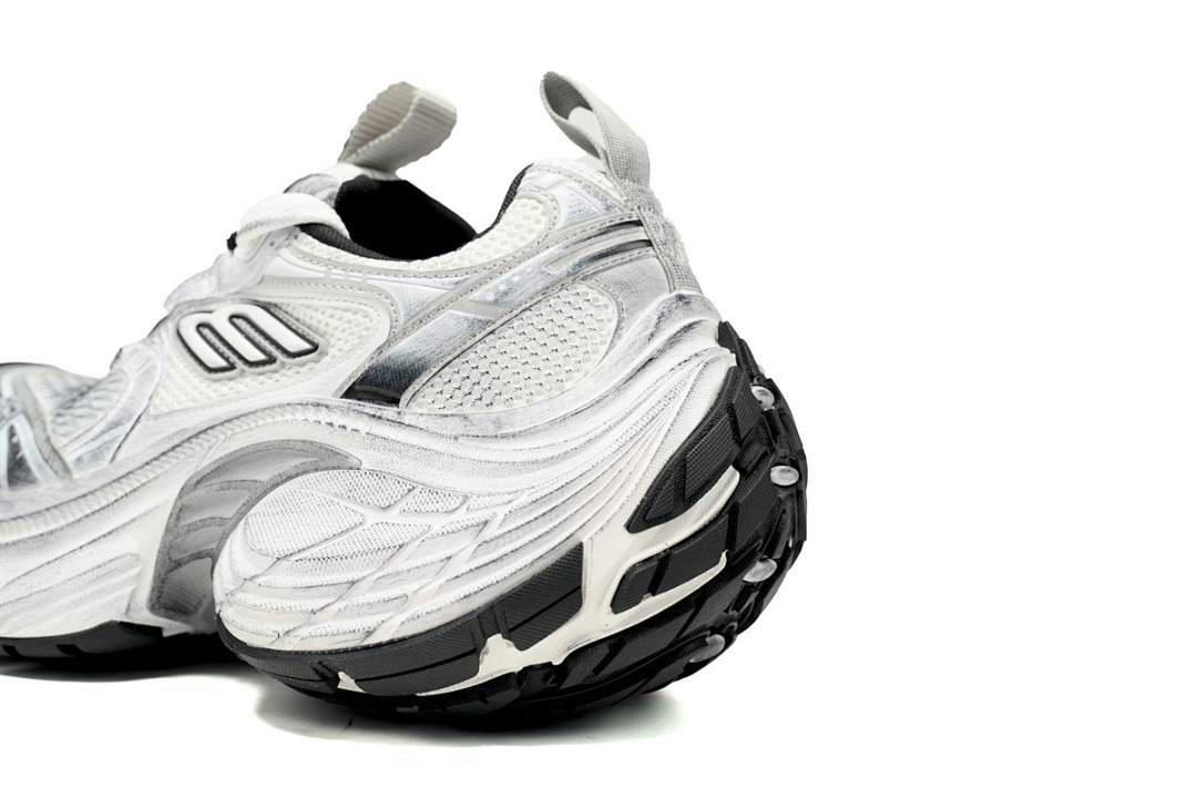 Balenciaga Cargo Sneaker White Black Silver W2MV2 9110