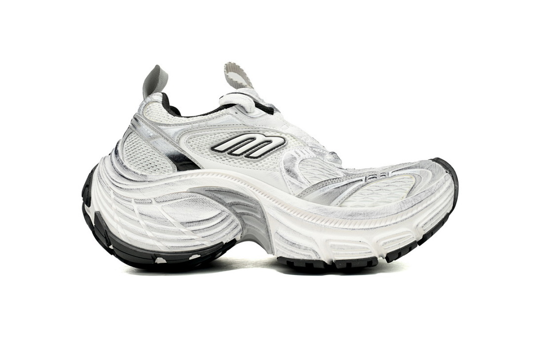 Balenciaga Cargo Sneaker White Black Silver W2MV2 9110