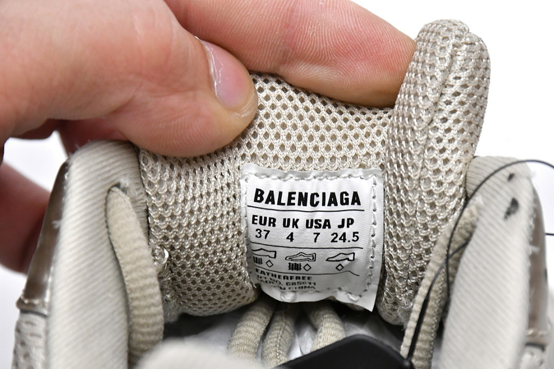 Zapatillas Balenciaga 10XL, beige, gris y blanco, W2RA6 9700