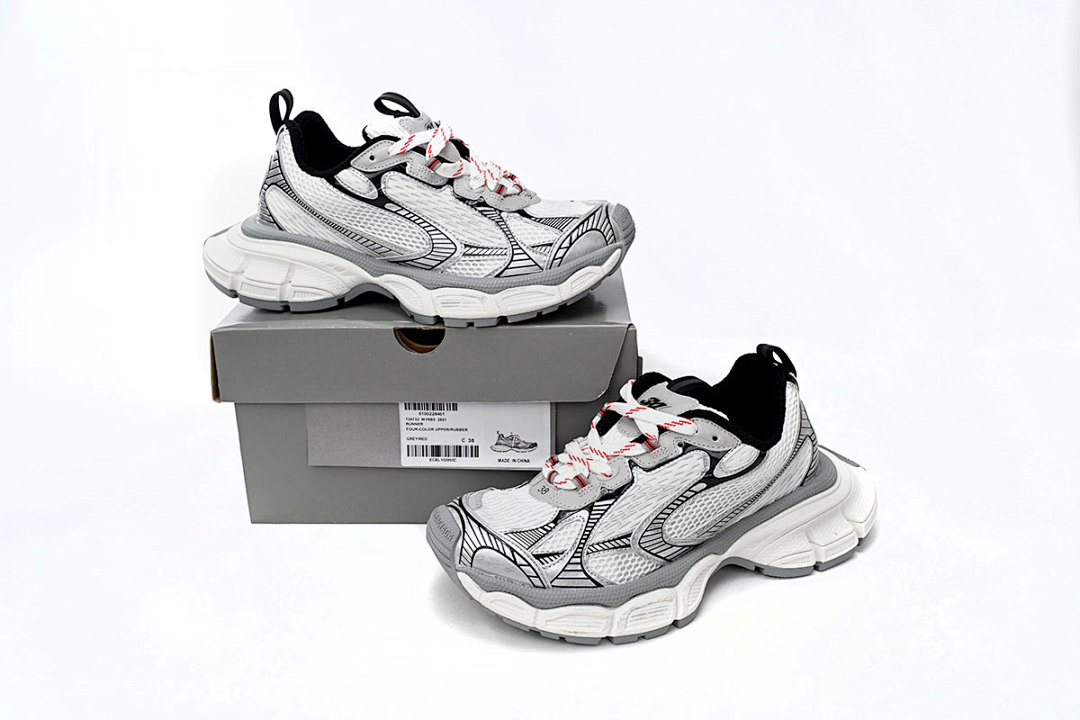 Balenciaga Track Grey White Red Sneaker W2RB5 2801