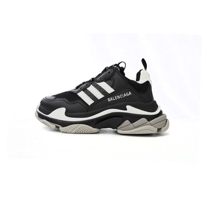  adidas  Balenciaga Triple S con rayas blancas y negras W2ZB2 1090 01
