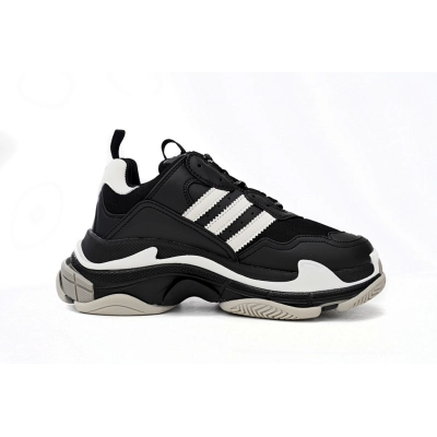  adidas  Balenciaga Triple S con rayas blancas y negras W2ZB2 1090 02