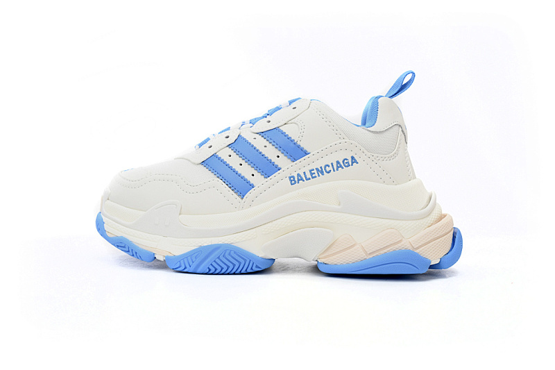  adidas  Balenciaga Triple S con rayas blancas y azules W2ZB3 9040