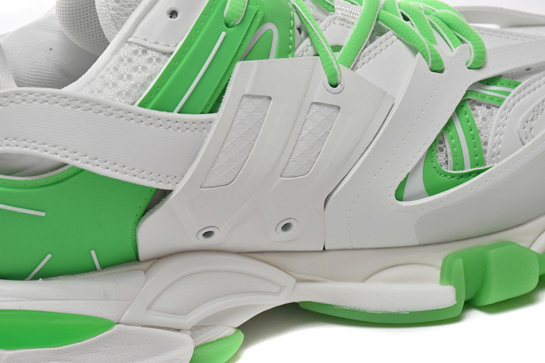 Baskets de sport Balenciaga, blanc et vert, W3HL1 9535
