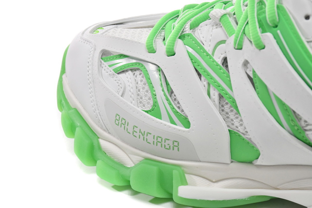 Baskets de sport Balenciaga, blanc et vert, W3HL1 9535