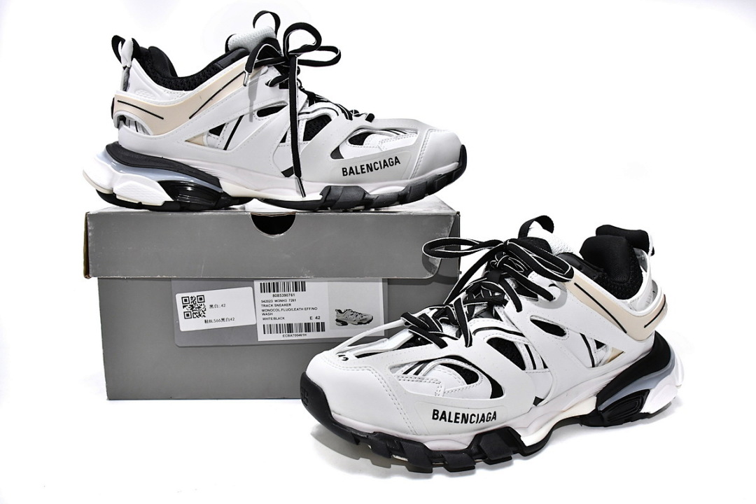 Balenciaga Track Branco Preto W3NM3 7261