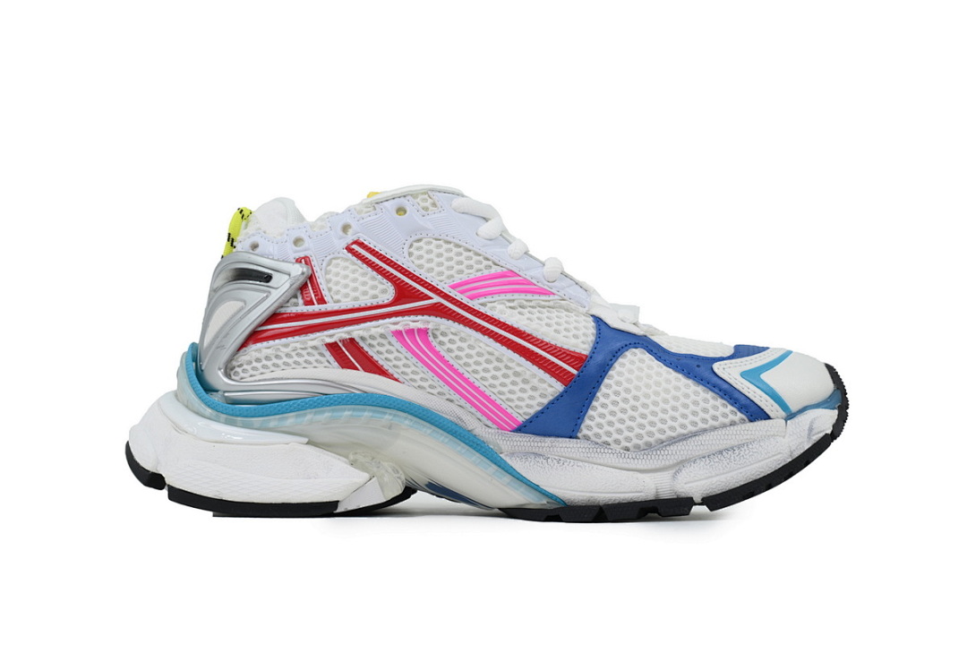 Balenciaga Runner White Blue Pink Red Silver W3RBW 9645
