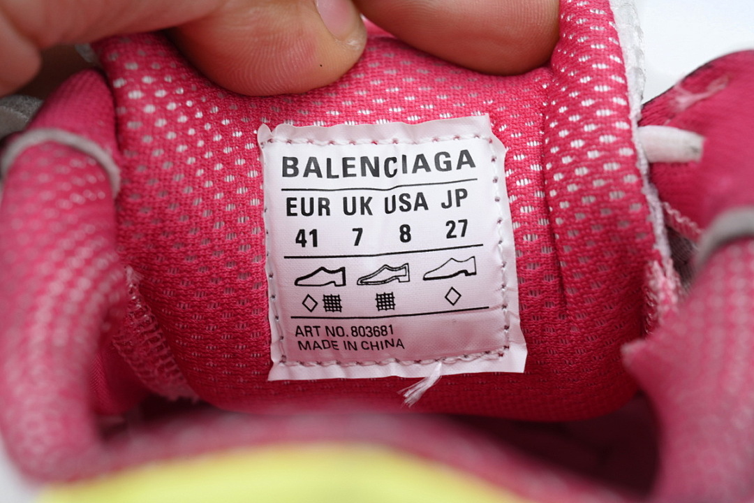 W3ST4 9571 Balenciaga White Red and Yellow