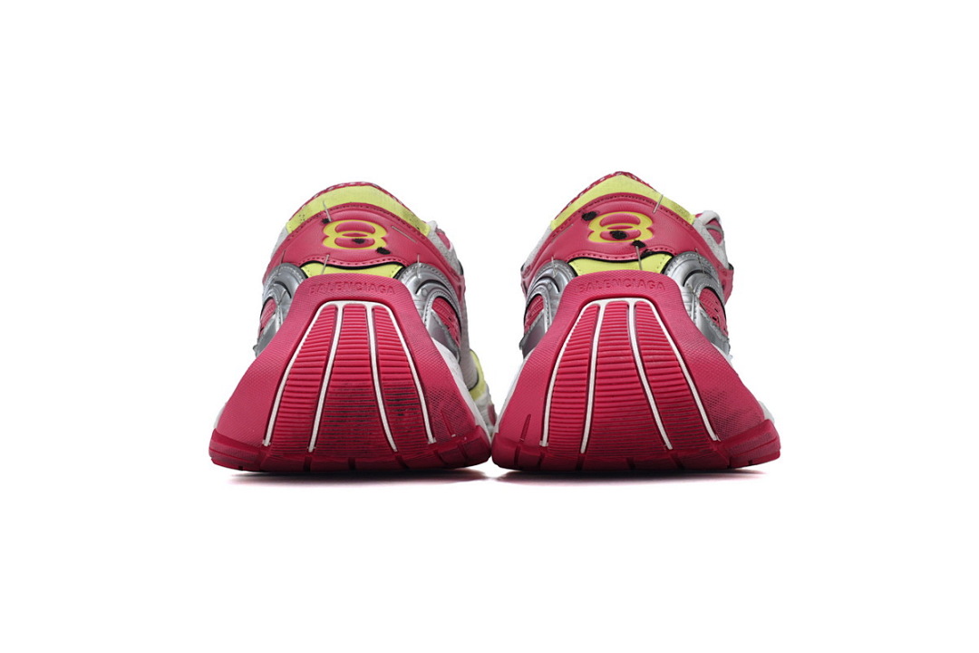 W3ST4 9571 Balenciaga White Red and Yellow