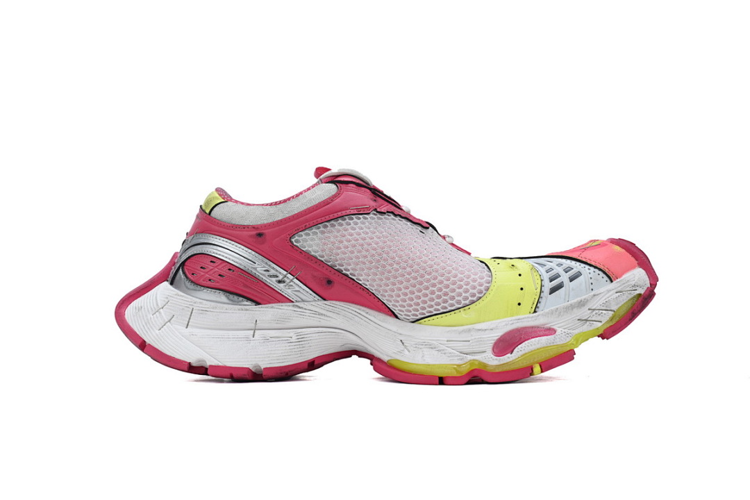 W3ST4 9571 Balenciaga White Red and Yellow